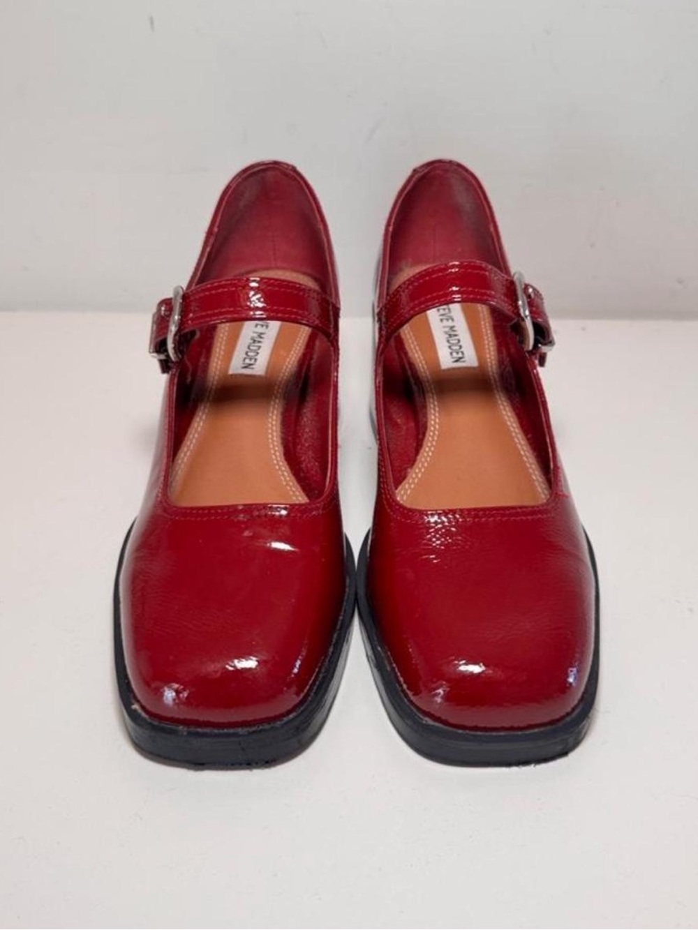 Steve Madden Red Lisbon Mary Jane’s - Picture 4 of 8